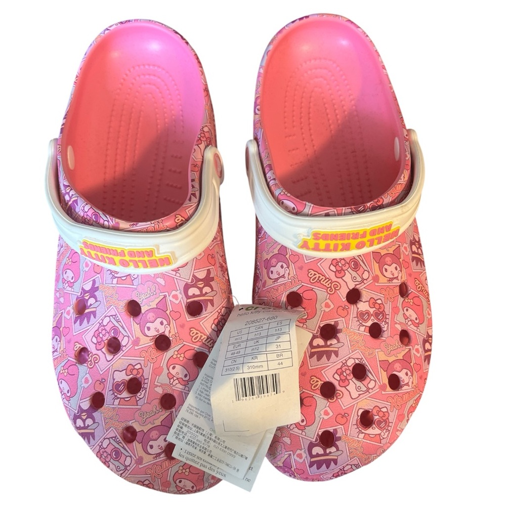 NWT Crocs Hello Kitty and Friends size 13 men’s